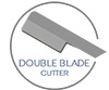 Cutter double lame